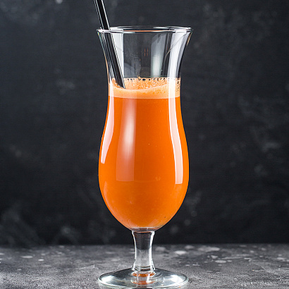 Fresh carrot juice