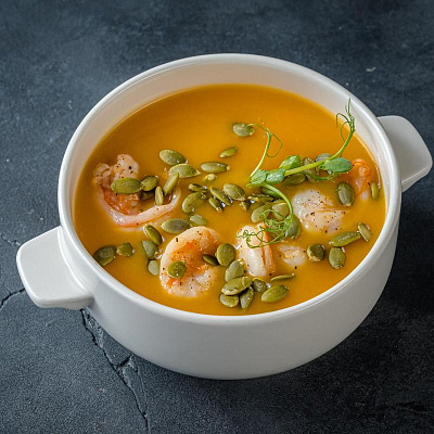 Creamy pumpkin soup 
